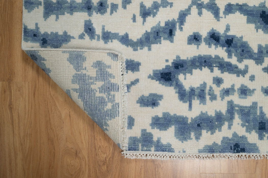 Isla Design Tiger Indigo Fine Hand-Knotted Indian Wool Rug