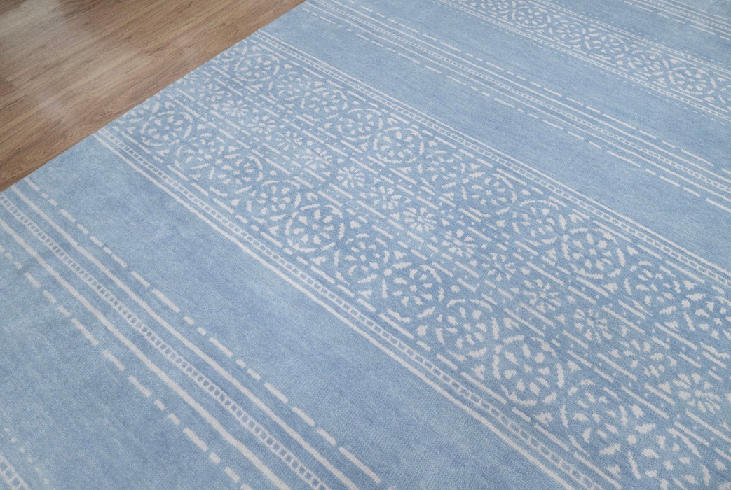 Isla Design Thera Reverse Sapphire Fine Hand-Knotted Indian Wool Rug