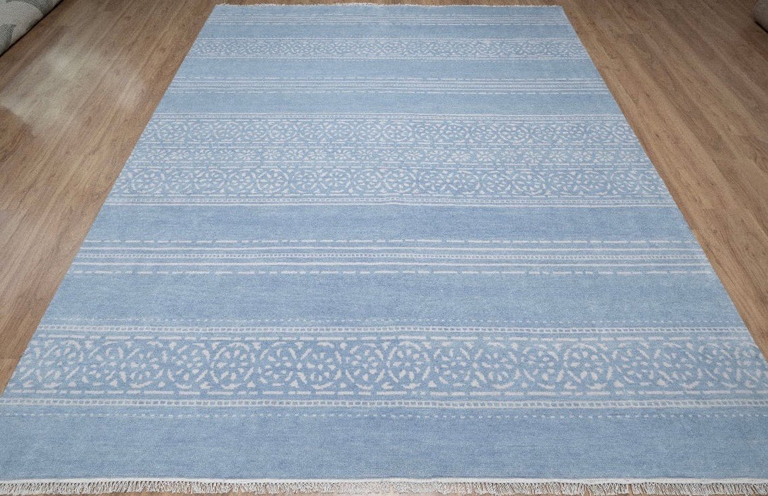 Isla Design Thera Reverse Sapphire Fine Hand-Knotted Indian Wool Rug