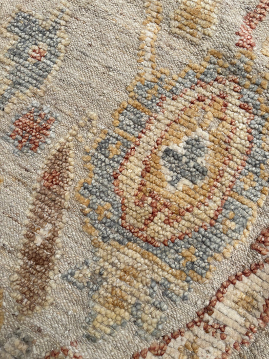 Aras Hand-Knotted Textured Wool Rug - Earth/Sky - 244 x 305cm