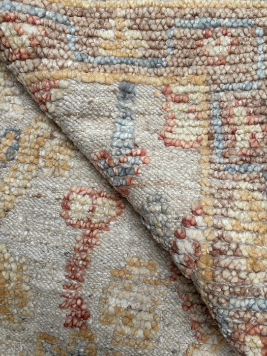 Aras Hand-Knotted Textured Wool Rug - Earth/Sky - 244 x 305cm