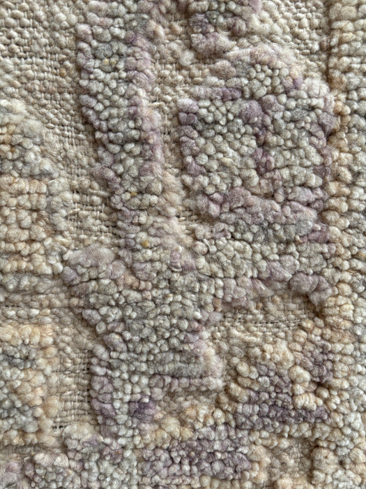 Aras Hand-Knotted Textured Wool Rug - Dove/Lilac - 244 x 305cm