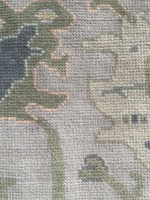 Alara Hand-Knotted Indian Oushak Wool Rug - Dove, Blossom, Celadon and Basil