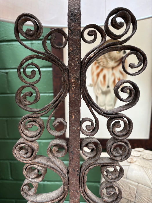 Vintage Wrought Iron Baluster Lampbase