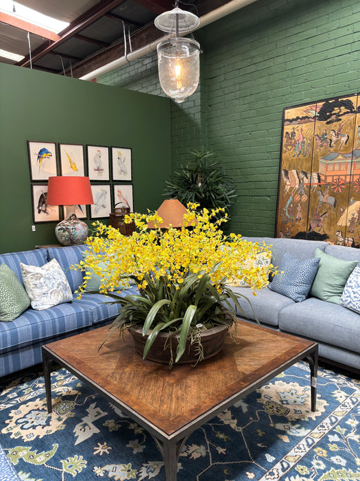 Large Indian Hundi Pendant Light