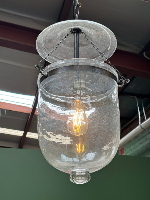 Large Indian Hundi Pendant Light