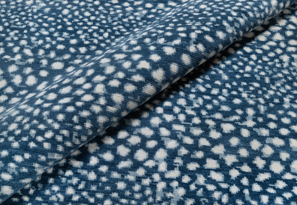 Chinkara Indigo Fine Hand-Knotted Indian Wool Rug