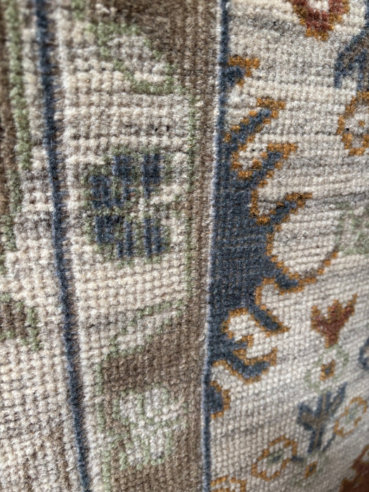 Ira Vintage Inspired Super-Fine Indian Wool Rug - Sand, Basil, Ochre, Blueberry, Nutmeg and Rust
