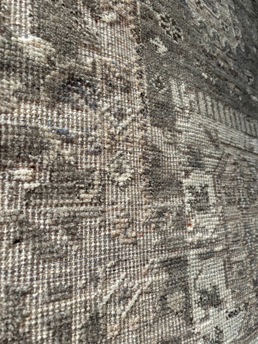 Mira Vintage Inspired Super-Fine Indian Wool Rug - Dove, Stone and Graphite