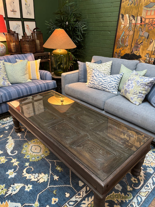 Vintage Indian Door Rectangular Coffee Table