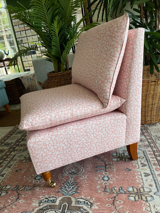 Isla Pillow Top Slipper Chair in Lucia Blossom