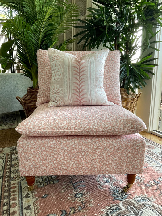 Isla Pillow Top Slipper Chair in Lucia Blossom