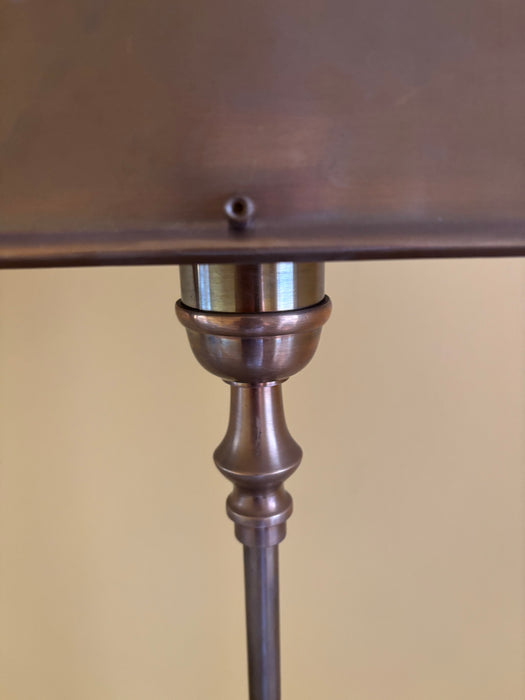 Pair of Antique Brass Library Lamps
