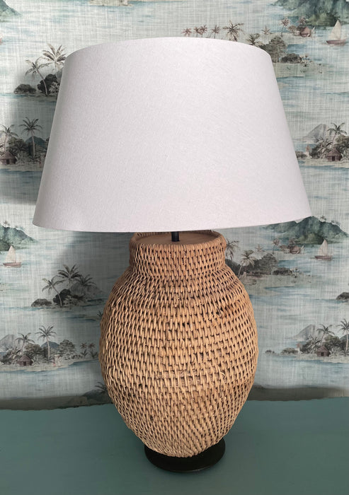Large Zimbabwean Buhera Woven Lamp Base