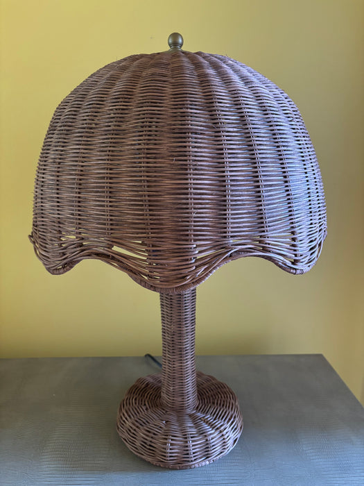 Brolley Dark Rattan Lamp Base