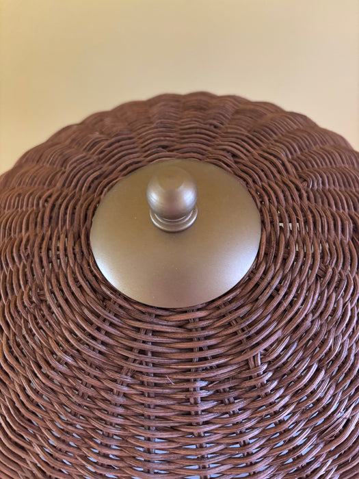 Brolley Dark Rattan Lamp Base