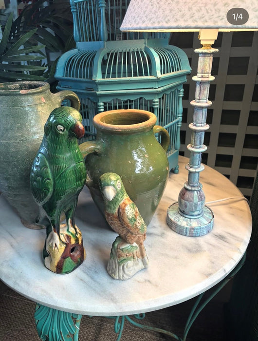 Vintage Turquoise Bird Cage