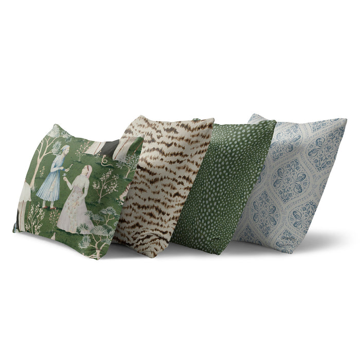 Chinkara Aquamarine/Juniper Cushion