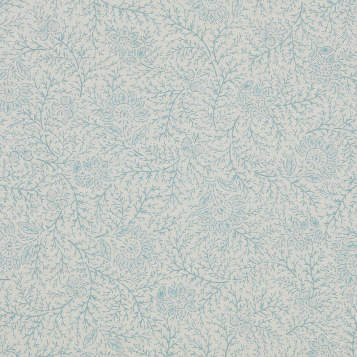 Frond Floral Aquamarine Cushion