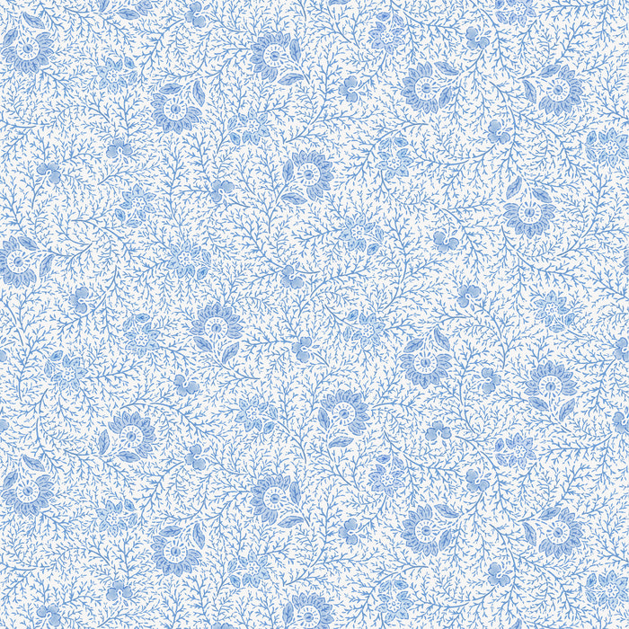 Frond Floral Sapphire Wallpaper