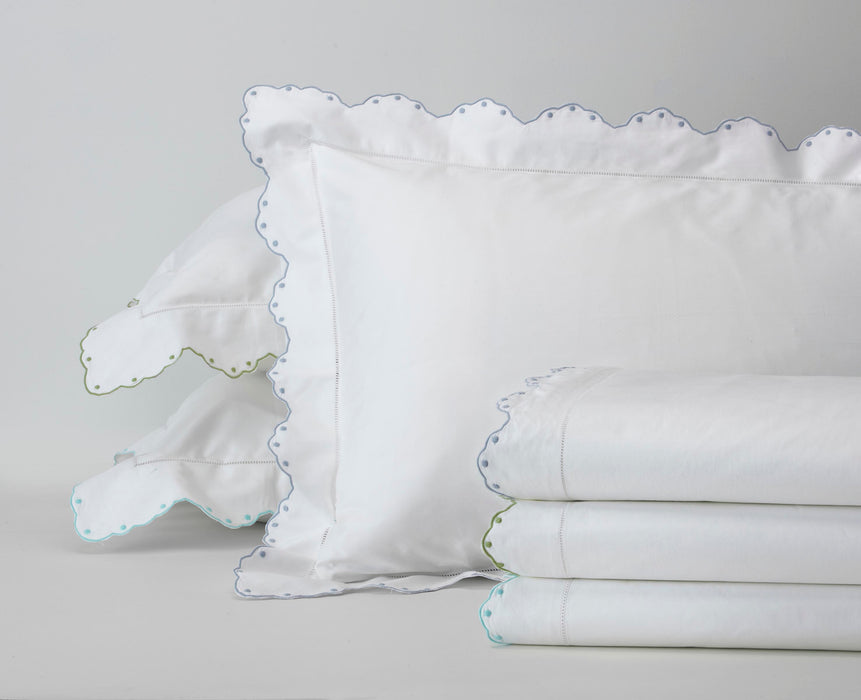 Sapphire Scallop King Quilt Cover Set