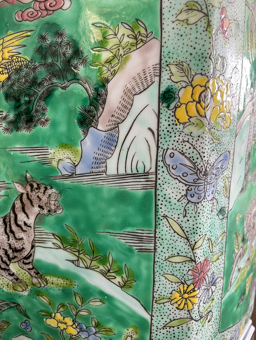 Whimsical Vintage Chinoiserie Animal Lamp Base