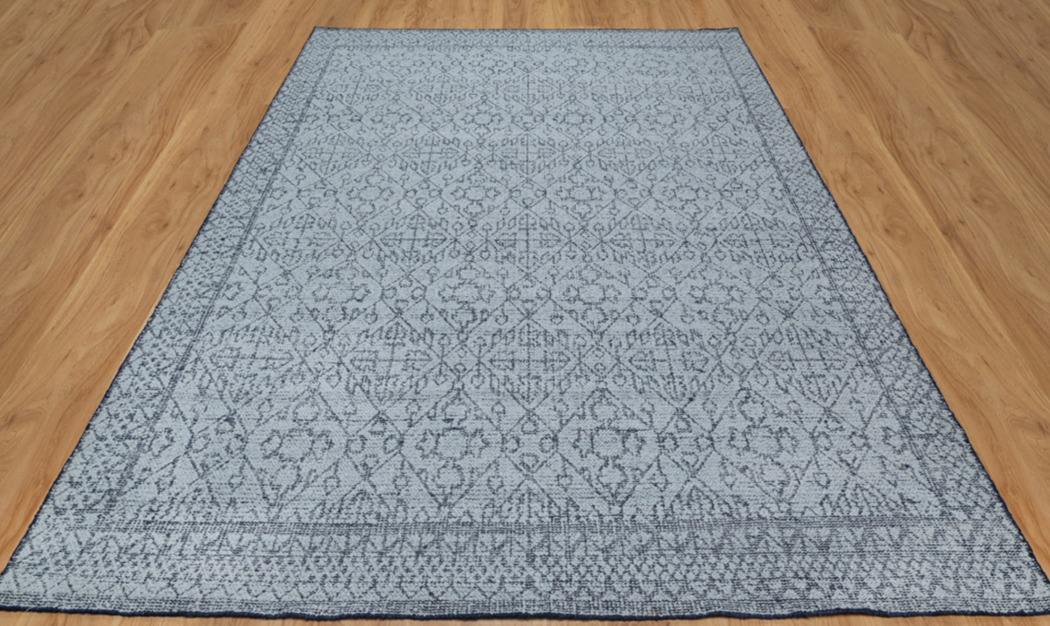 Amara Super-Soft Luxe Hand-Woven Boucle Rug - Sapphire/Indigo
