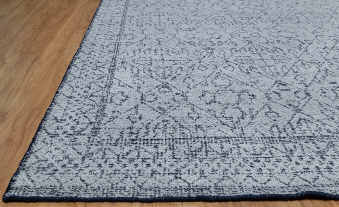 Amara Super-Soft Luxe Hand-Woven Boucle Rug - Sapphire/Indigo
