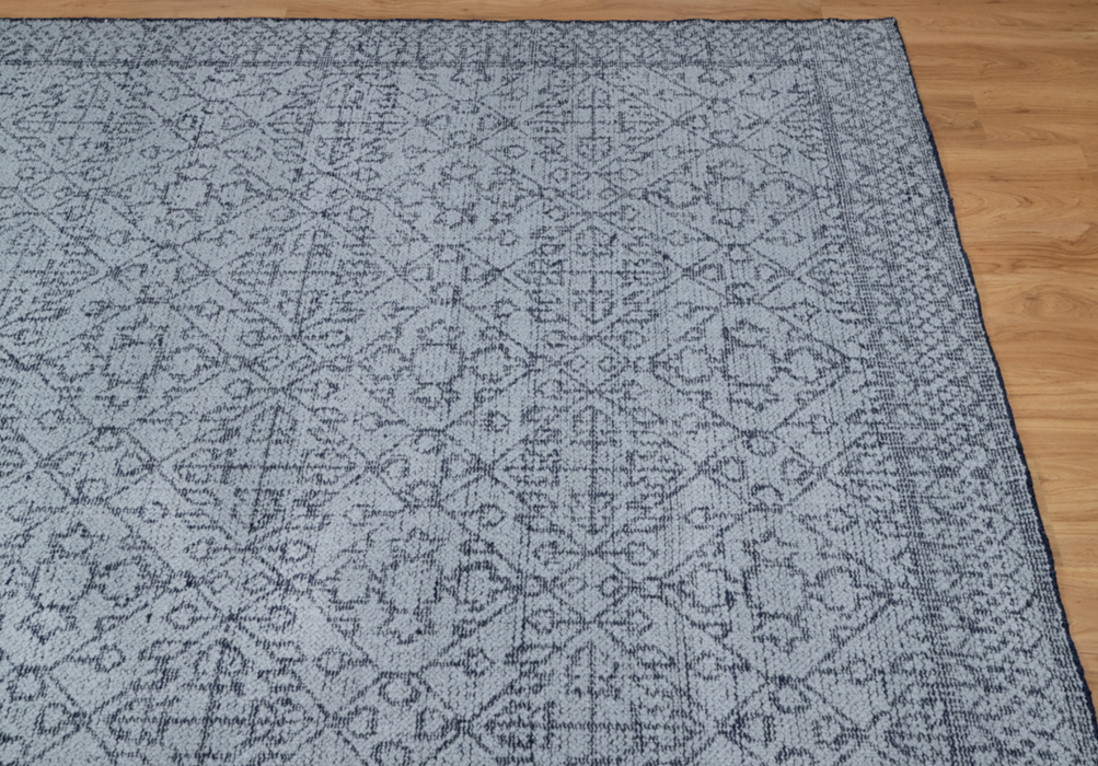 Amara Super-Soft Luxe Hand-Woven Boucle Rug - Sapphire/Indigo