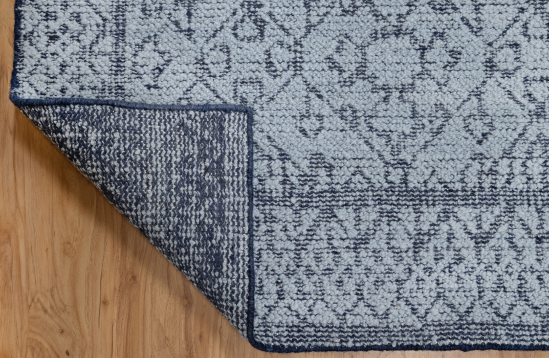 Amara Super-Soft Luxe Hand-Woven Boucle Rug - Sapphire/Indigo