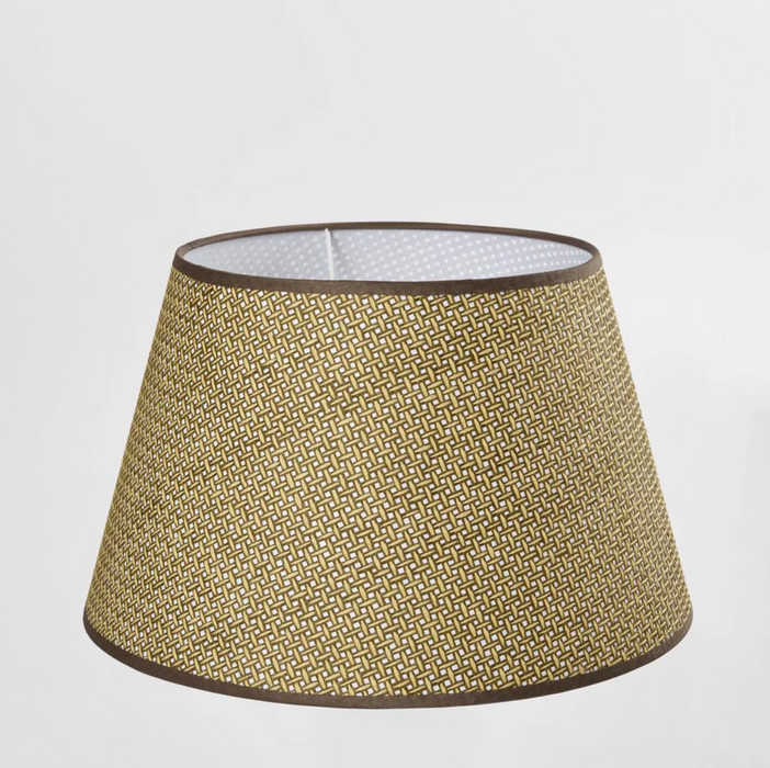 Medium Brown Basketweave Lampshade
