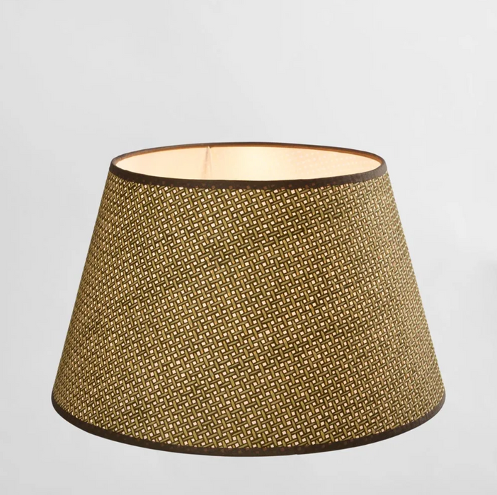 Medium Brown Basketweave Lampshade