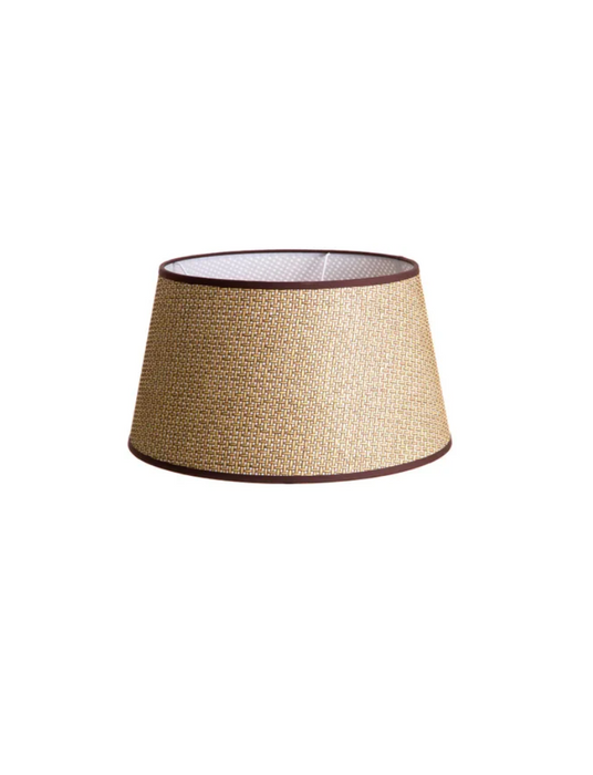 Medium Brown Basketweave Lampshade