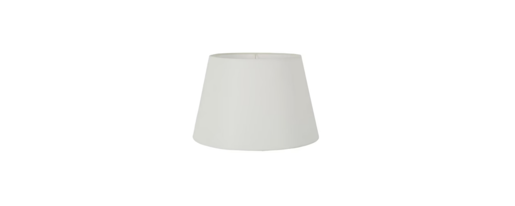 Extra Large White Textured Linen Lampshade